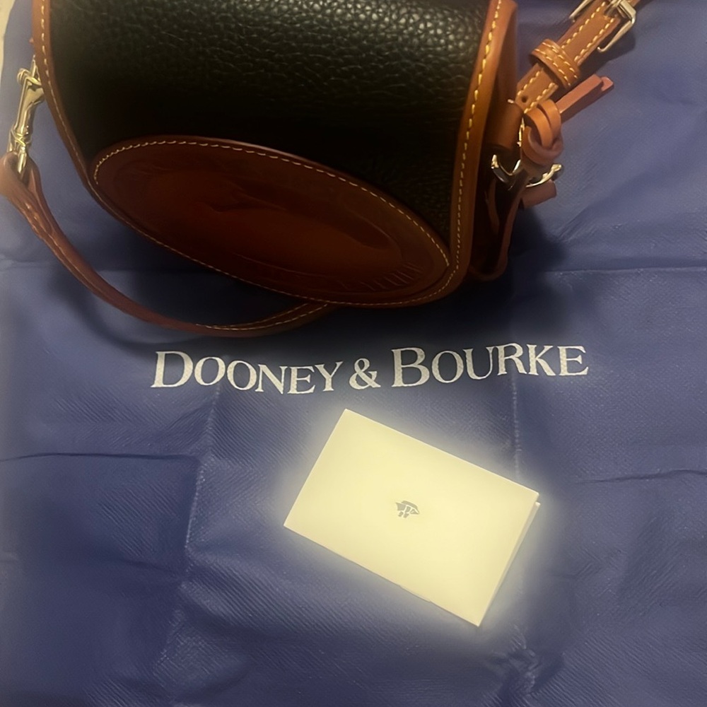 Dooney & Bourke Black and Brown Leather Bag